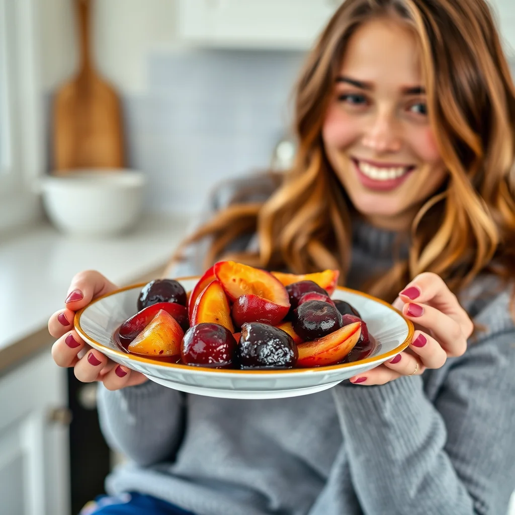 Autumn Poached Fruits in Red Wine – vegetarian recipe