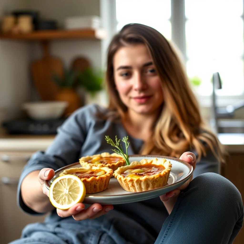 Upside-Down Leek and Wild Garlic Tarts – vegetarian recipe