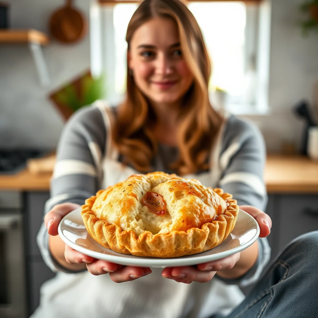 Classic Cheese and Onion Pasty – vegetarian recipe