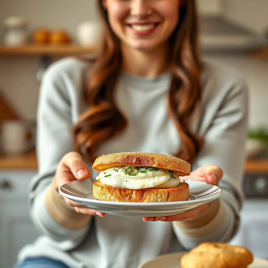 Gourmet Chive Egg Mayonnaise Sandwich – vegetarian recipe