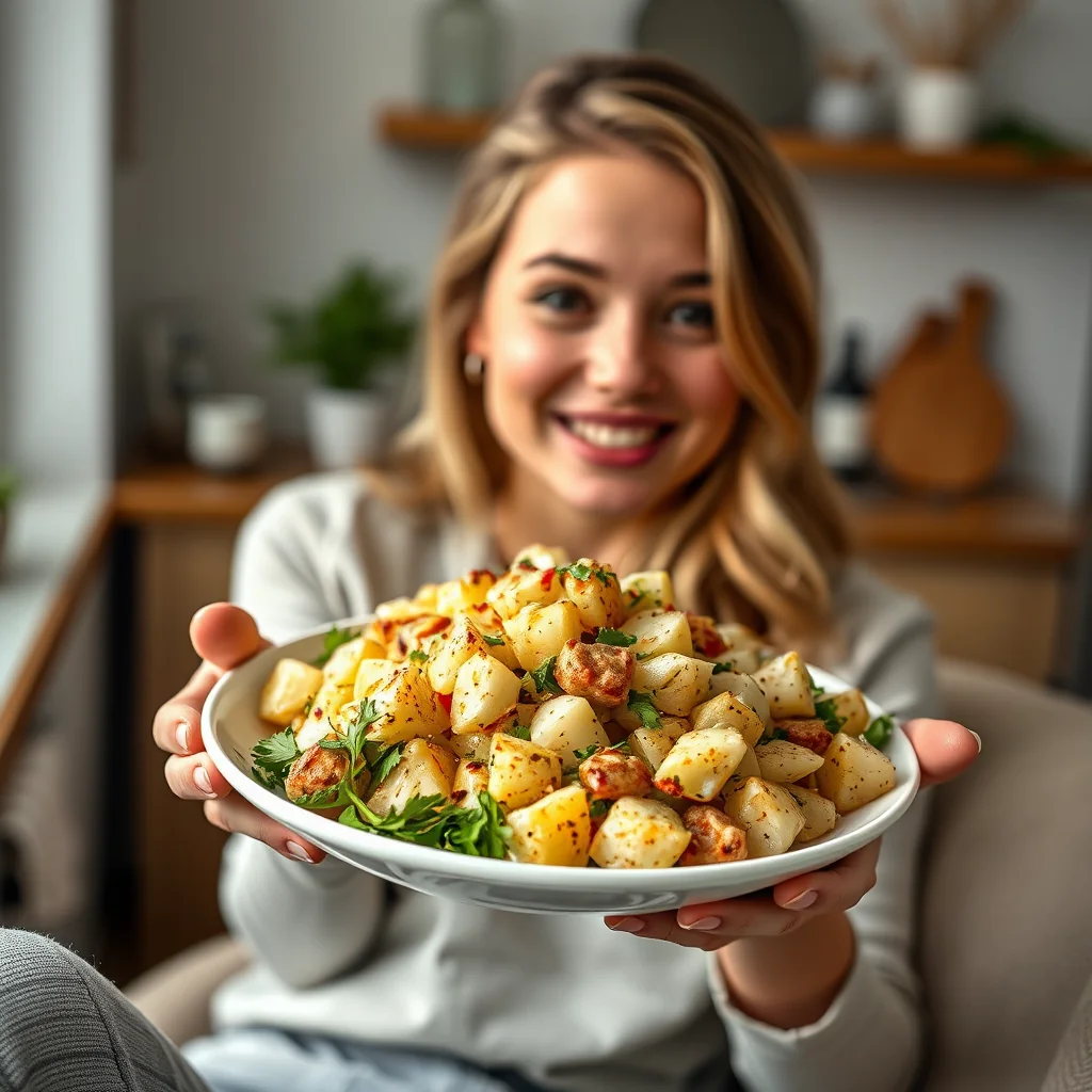 Gourmet Truffle Potato Salad with Heritage Potatoes – vegetarian recipe