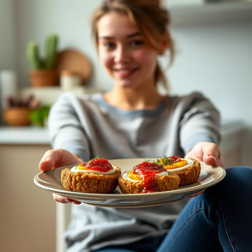 Vegetarian Scotch Duck Eggs with Tomato Jam – vegetarian recipe