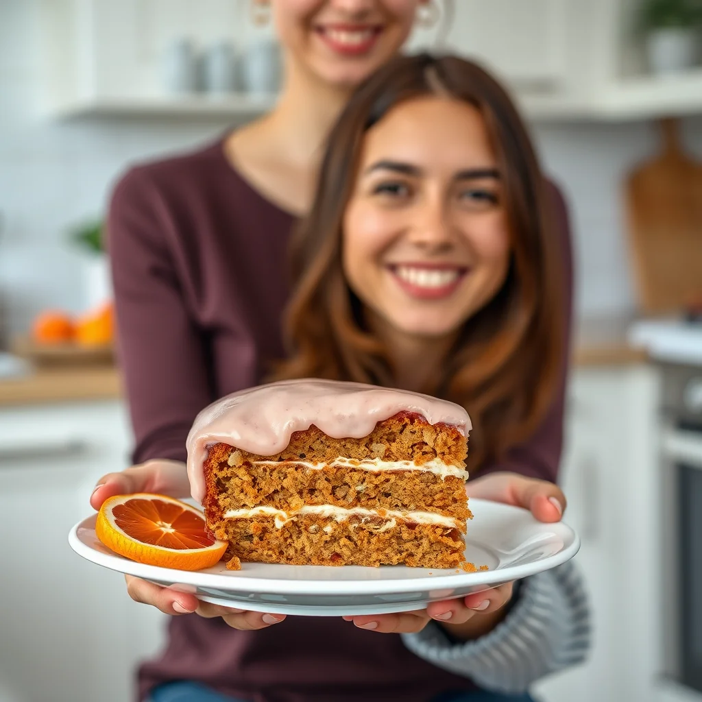 Wonderfully Moist and Fluffy Carrot Cake with Blood Orange I – vegetarian recipe