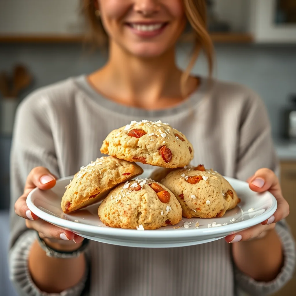 White Chocolate and Apricot Scones – vegetarian recipe
