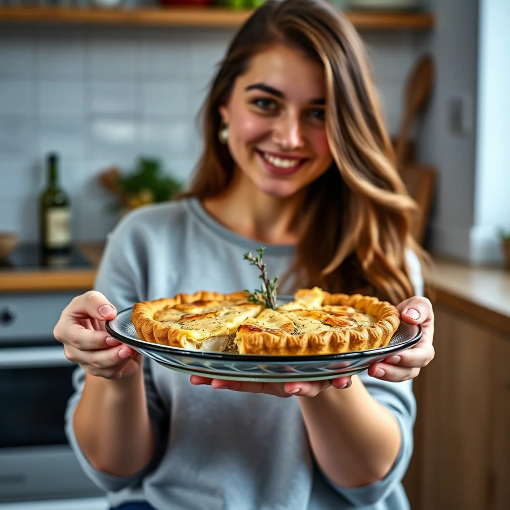 Jerusalem Artichoke, White Wine, and Thyme Pie – vegetarian recipe