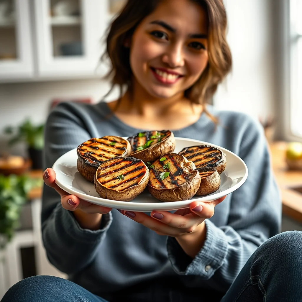 Grilled Marinated Portobello Mushrooms – vegetarian recipe