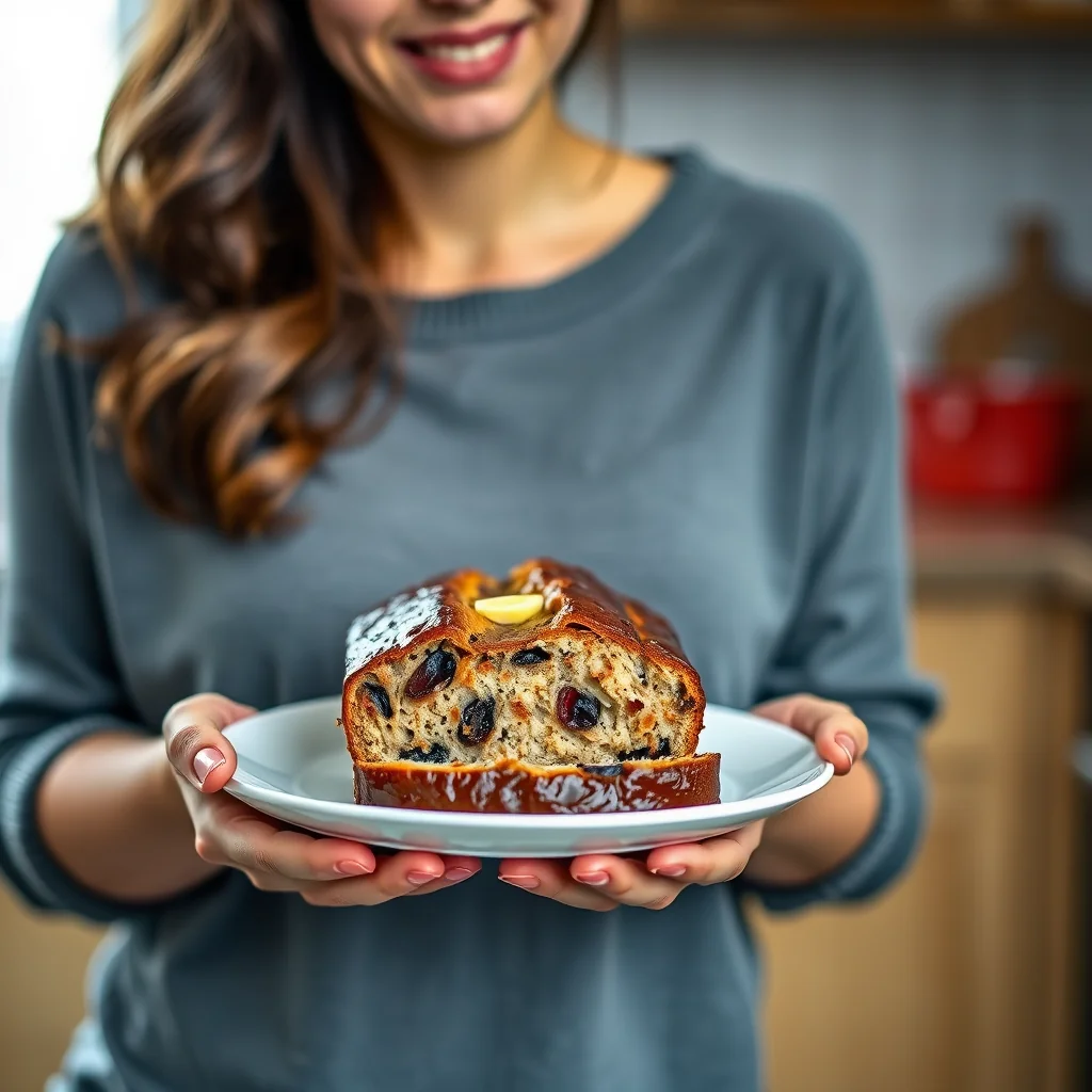 Sticky Prune & Brandy Loaf – vegetarian recipe