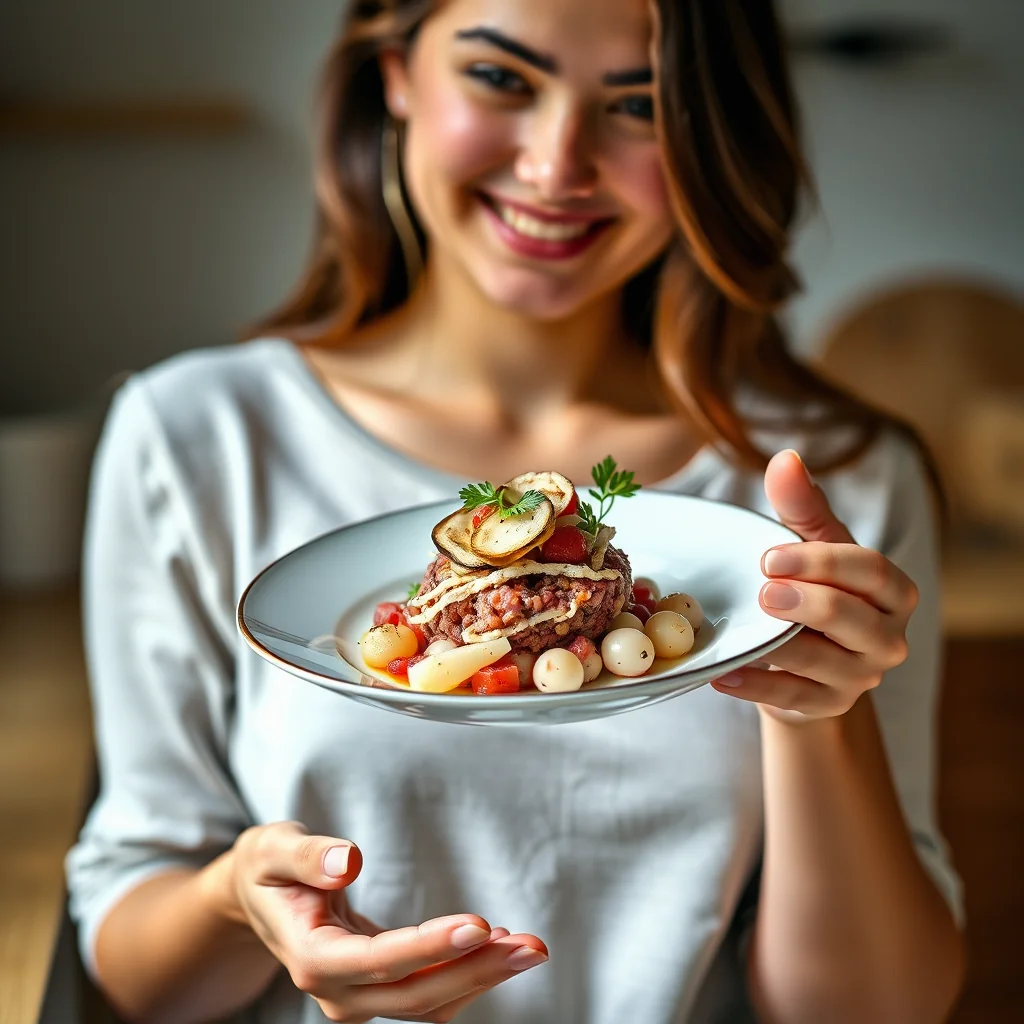 Plant-Based King Oyster Mushroom & Lychee Tartare – vegetarian recipe