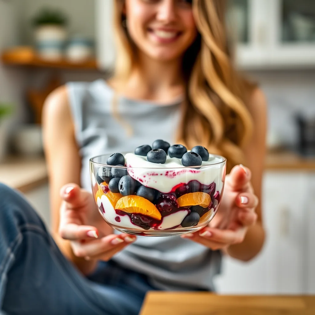 Citrus Blueberry Yogurt Parfait – vegetarian recipe
