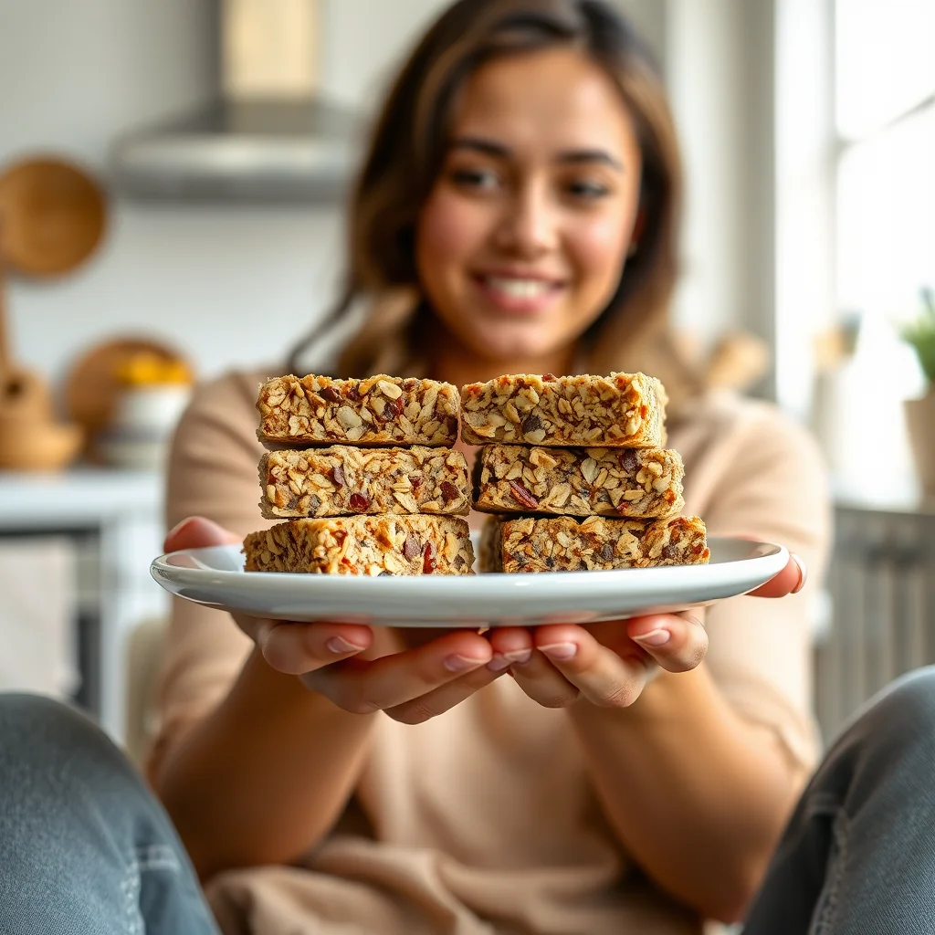 Hearty Honey & Nut Granola Bars – vegetarian recipe