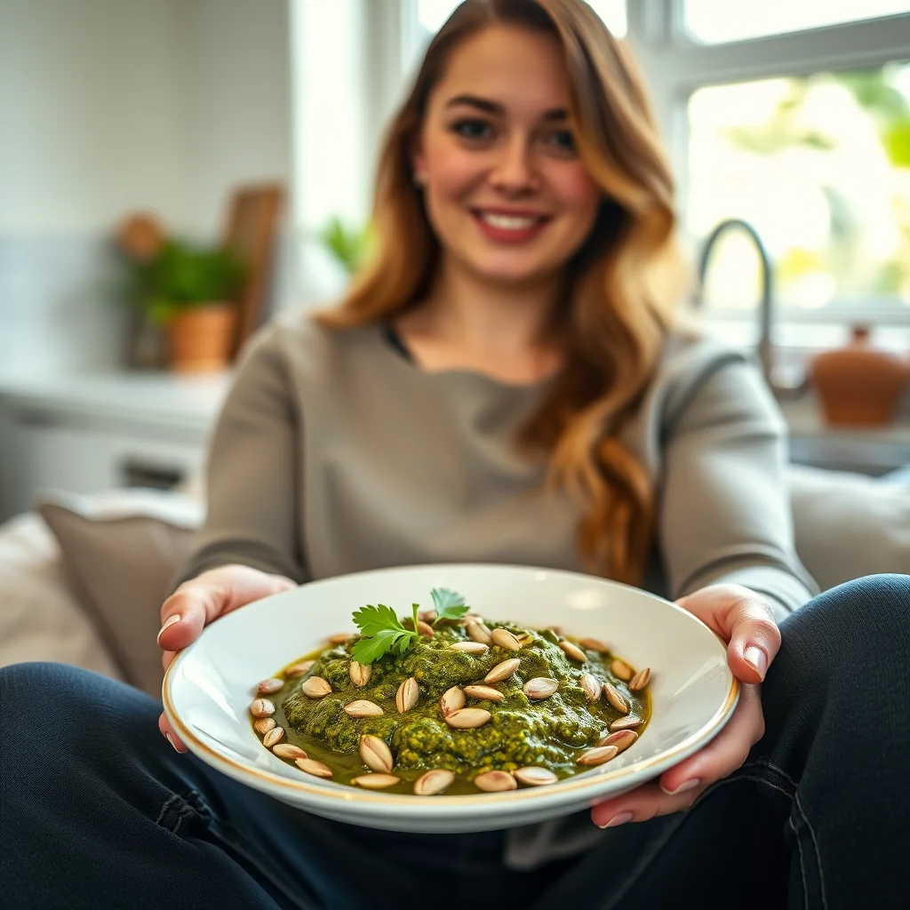 Cilantro Pumpkin Seed Pesto – vegetarian recipe