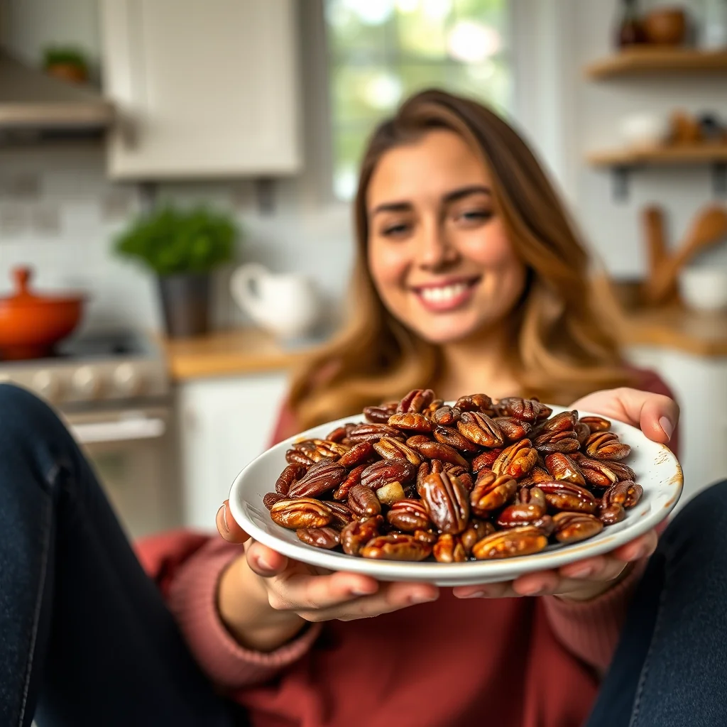 10-Minute Stovetop Glazed Pecans – vegetarian recipe