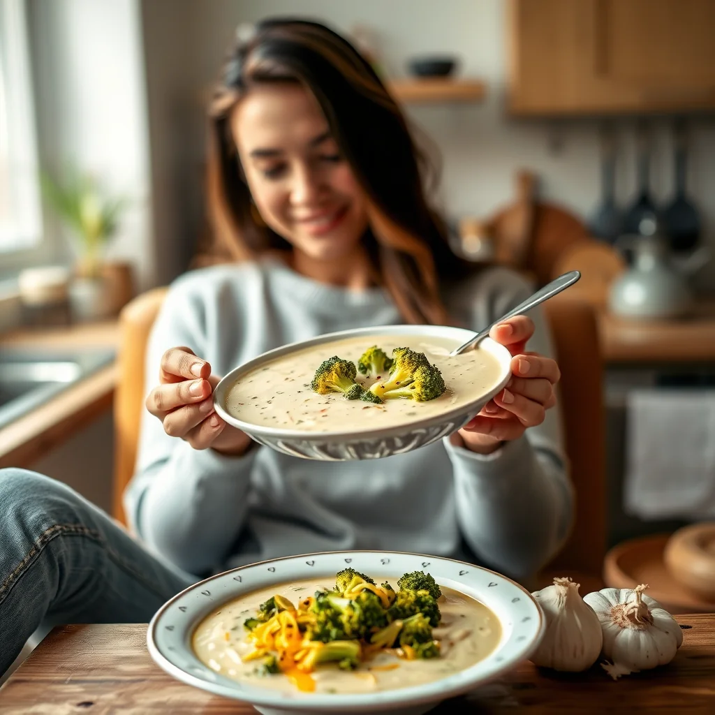 Creamy Vegan Broccoli Soup (A Healthier Twist) – vegetarian recipe