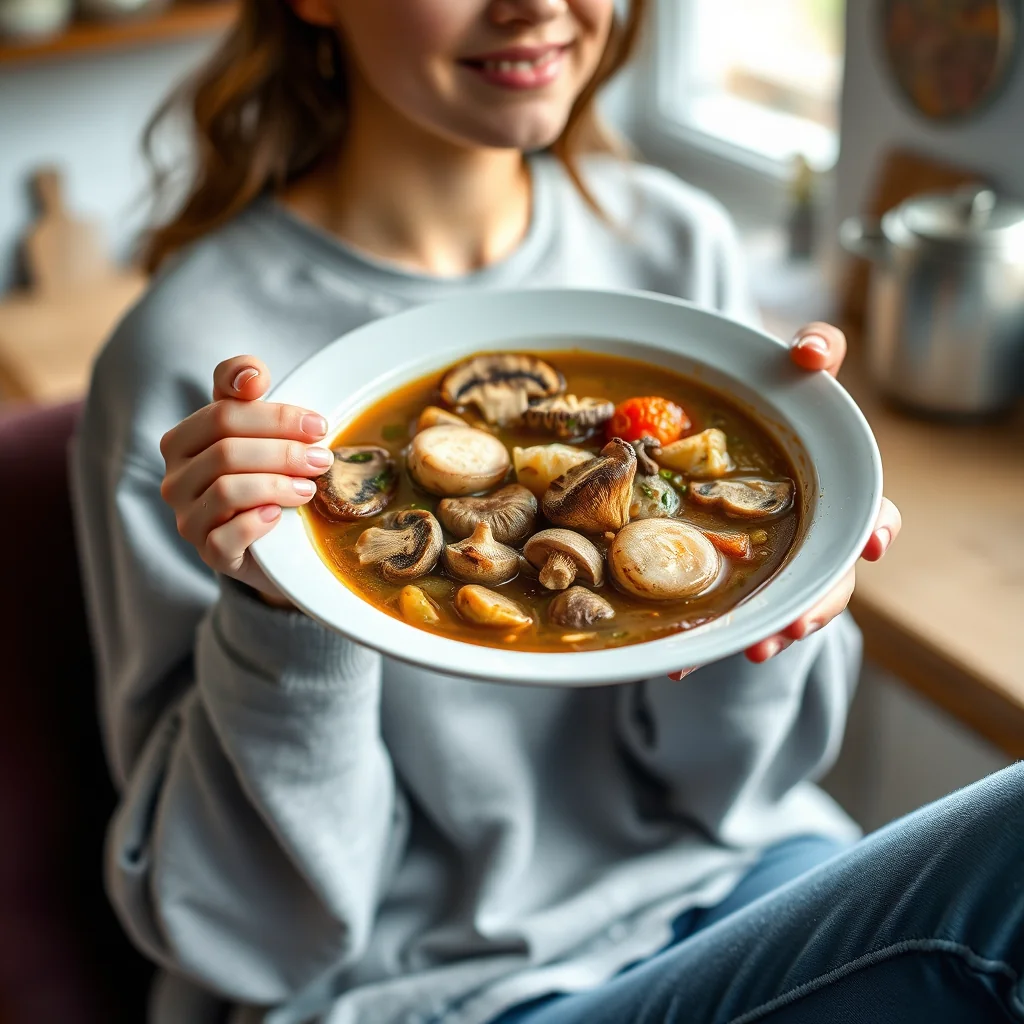 Hearty Five-Mushroom Stew with Root Vegetables – vegetarian recipe