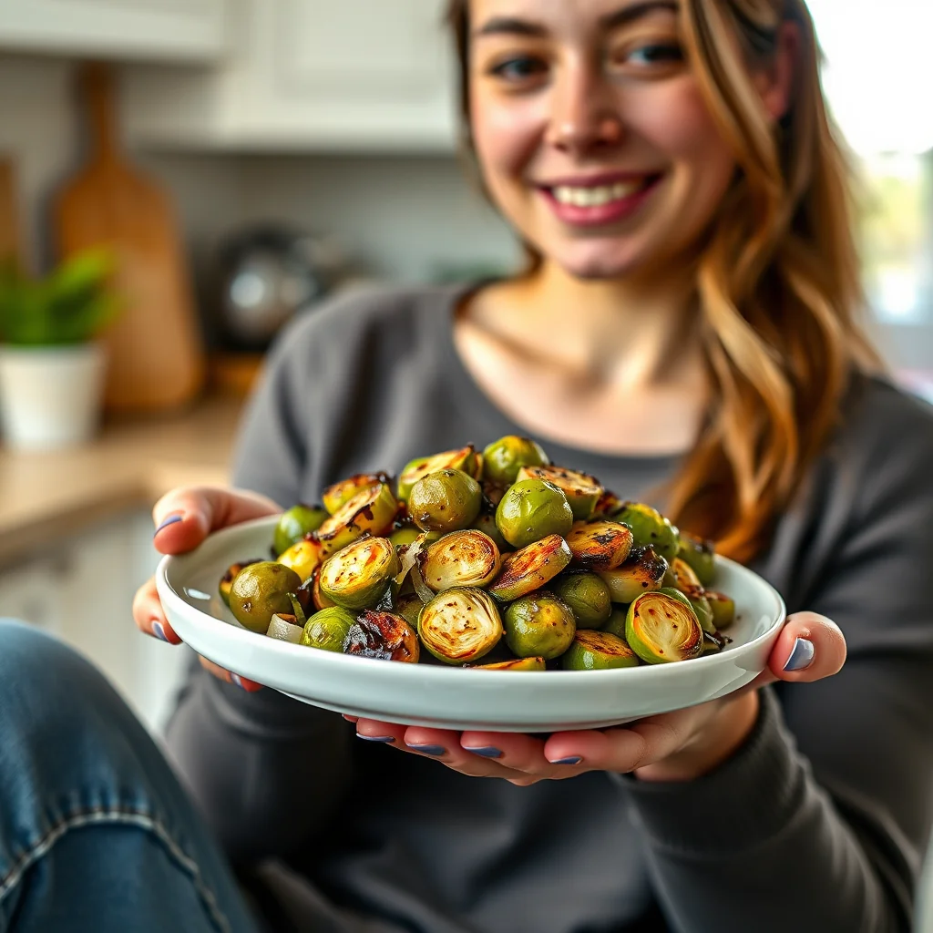 Effortless Elegance: 20-Minute Roasted Brussels Sprouts & Le – vegetarian recipe