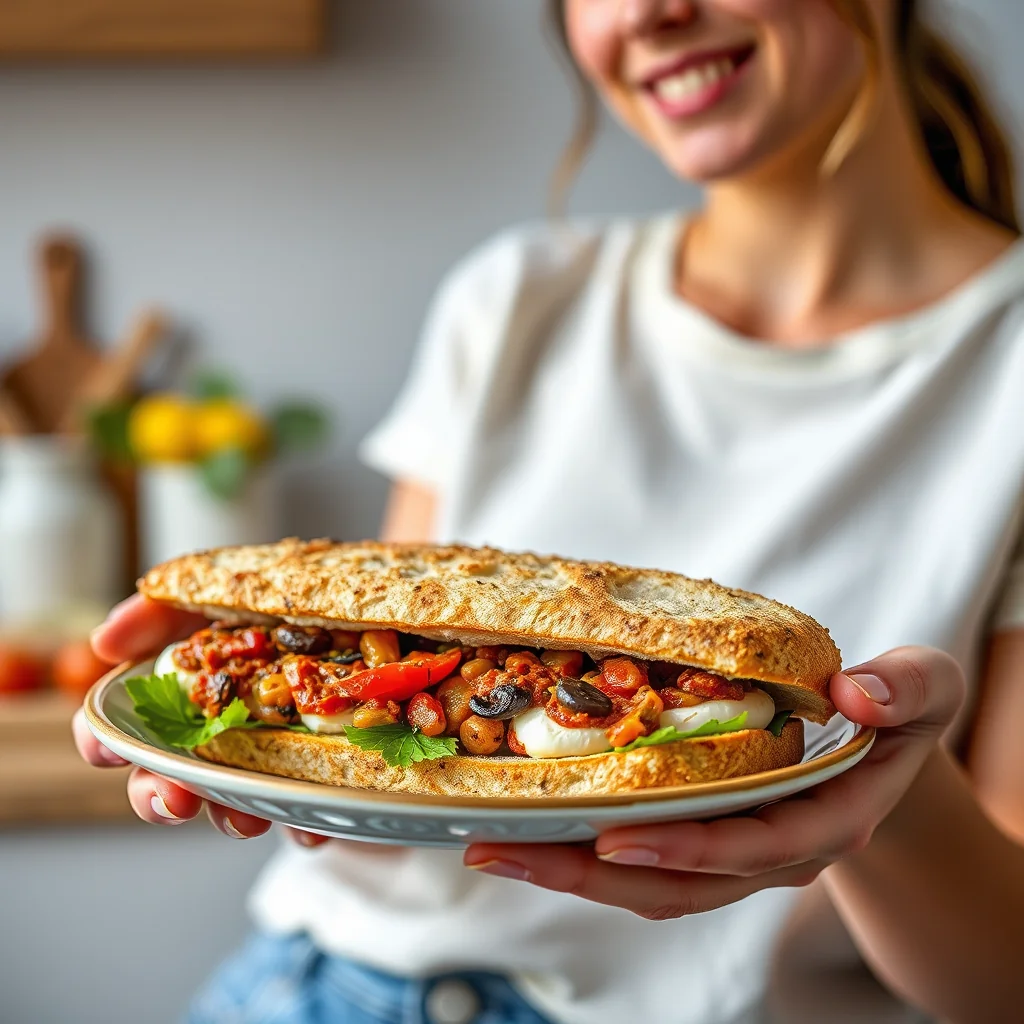 Mediterranean Panini – vegetarian recipe