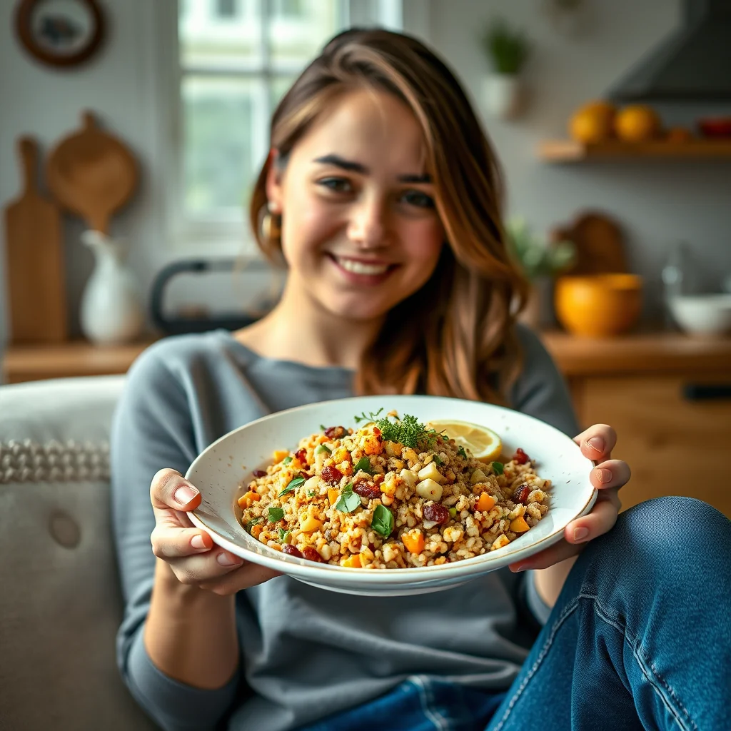 Mediterranean Breeze Quinoa Bowl with Lemon-Garlic Tahini Sa – vegetarian recipe
