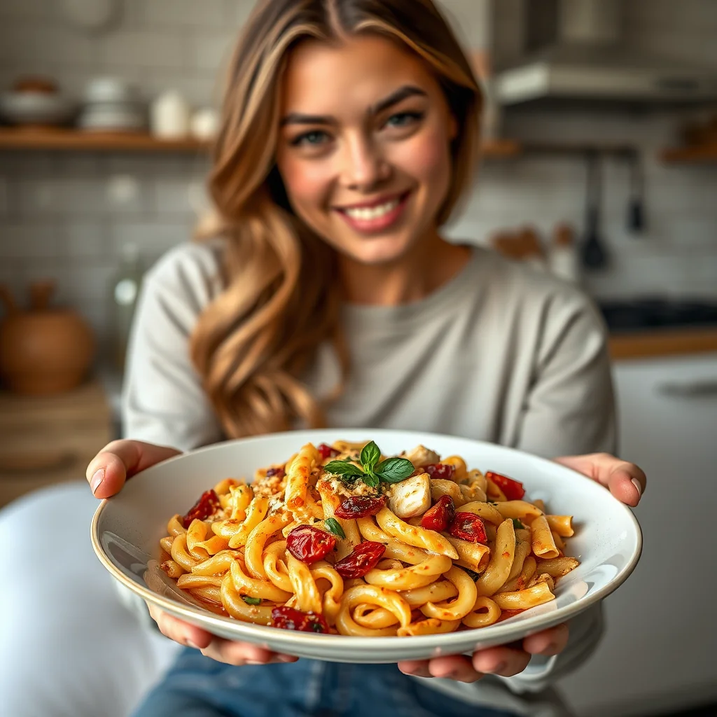 Vegan Sun-Dried Tomato and Artichoke Penne – vegetarian recipe
