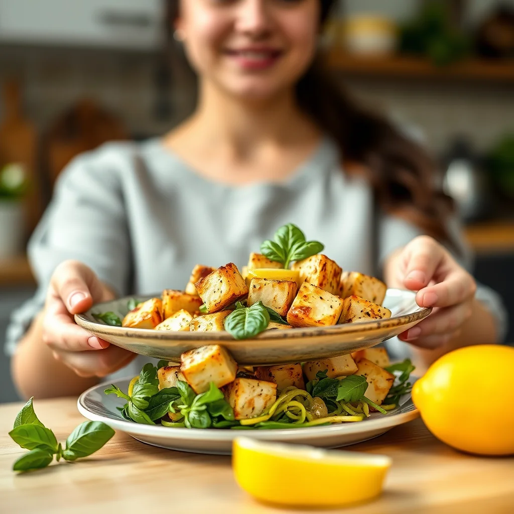 Lemon Basil Tofu – vegetarian recipe