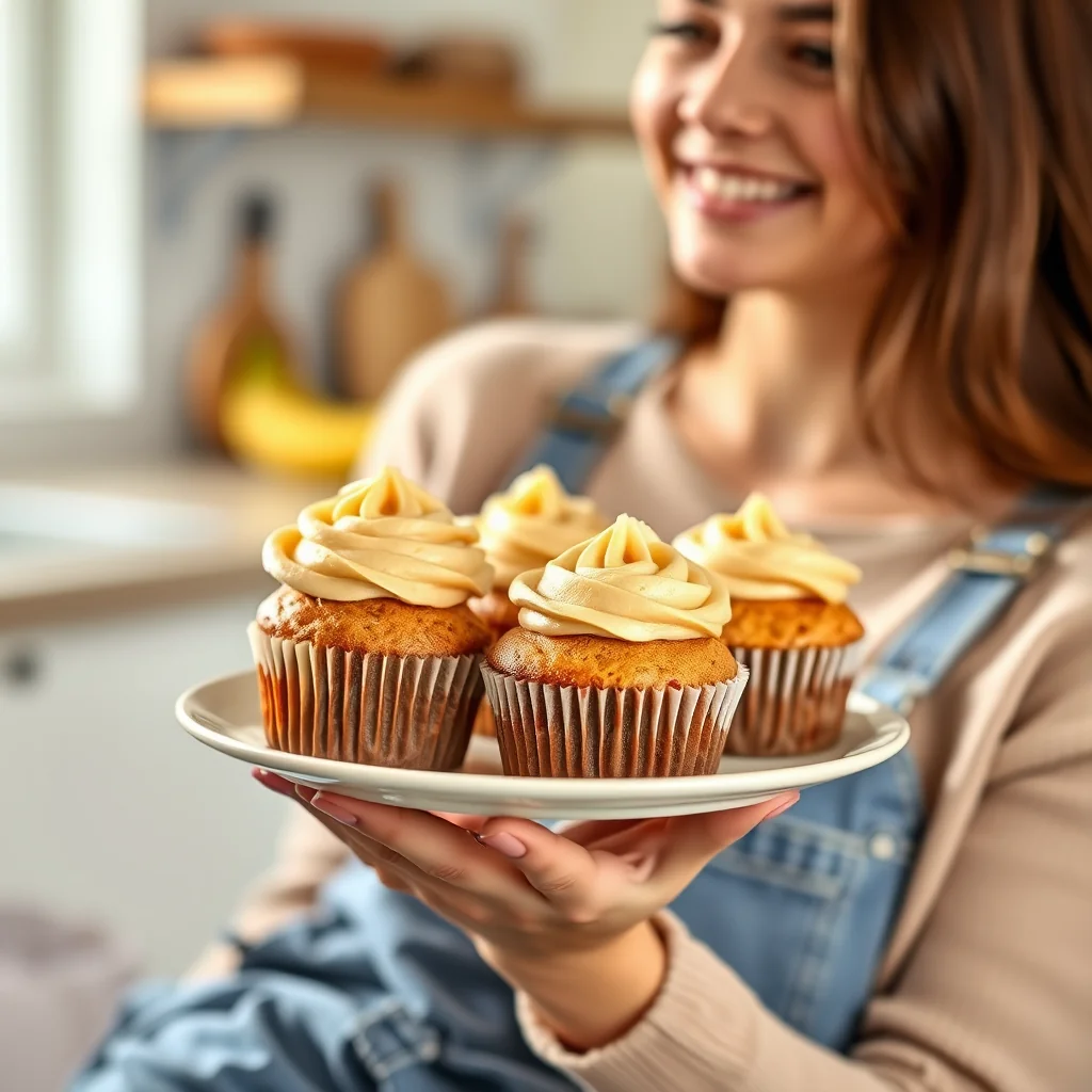 The Best Healthy Peanut Butter Banana Cupcakes – vegetarian recipe