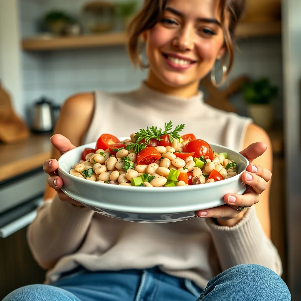 Italian White Bean and Fresh Herb Salad – vegetarian recipe
