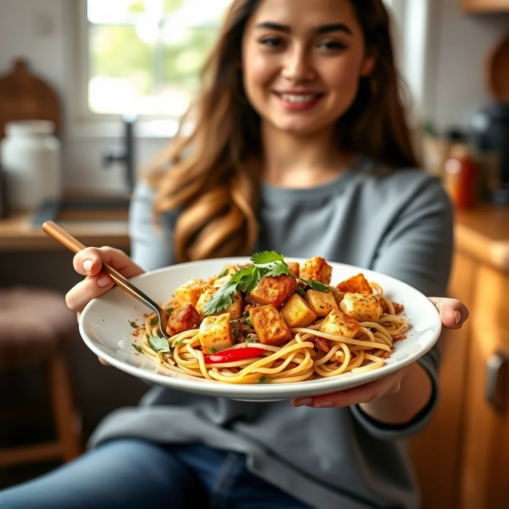 Easy Vegetarian Pad Thai with Crispy Tofu – vegetarian recipe