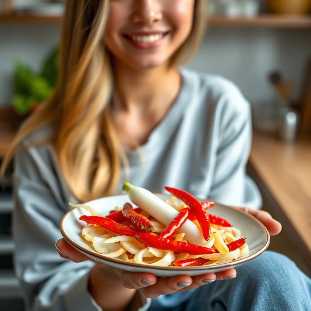 Spicy Chili Daikon Condiment – vegetarian recipe