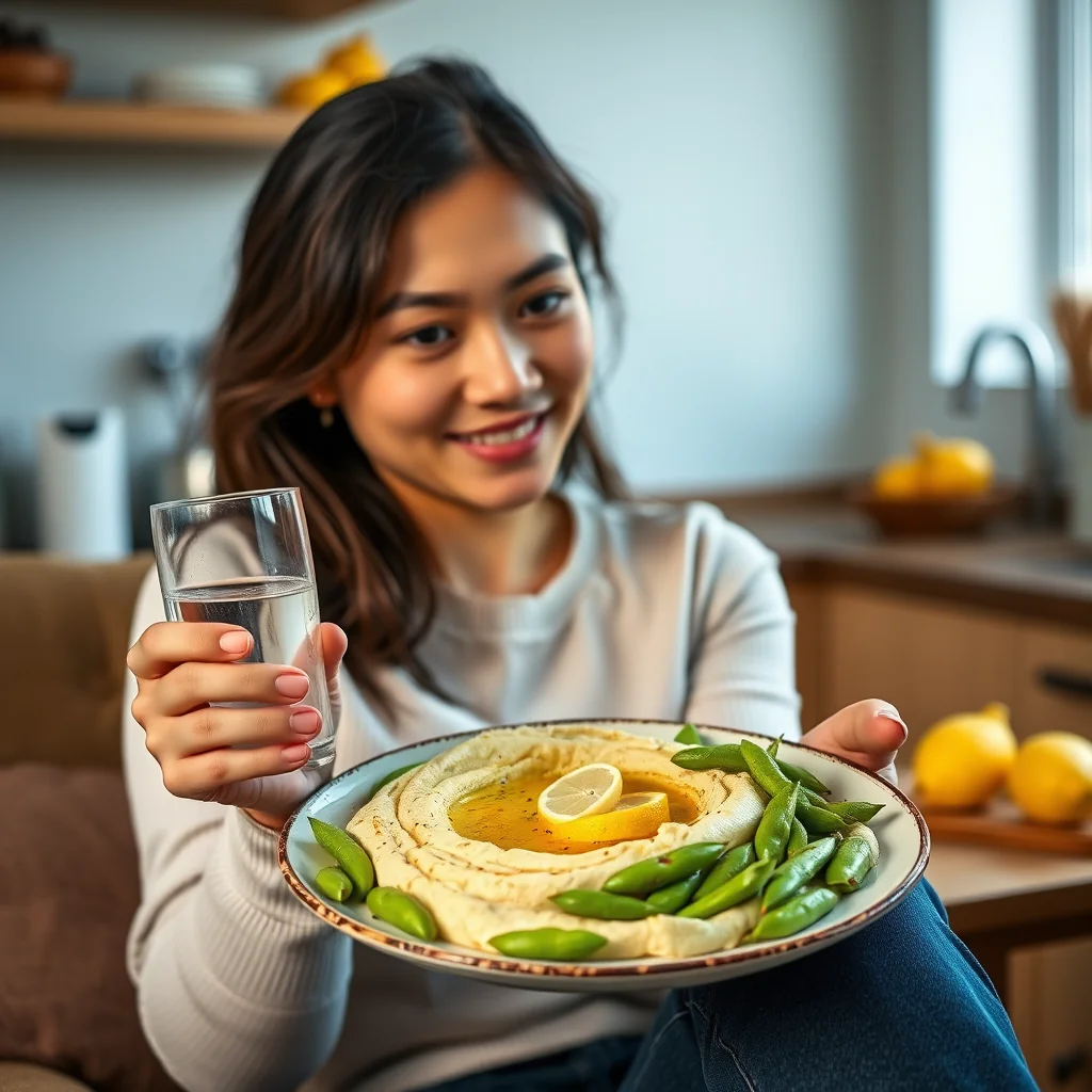 Creamy Edamame Hummus – vegetarian recipe