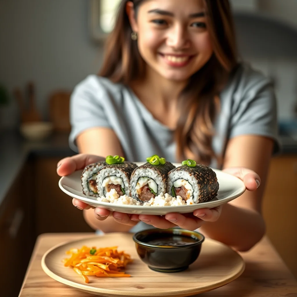 Meal-Prep Inari Sushi with Black Bean Rice – vegetarian recipe