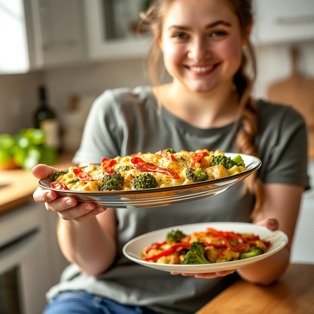 Provençal-Inspired Broccoli Raab Gratin with Red Pepper Latt – vegetarian recipe