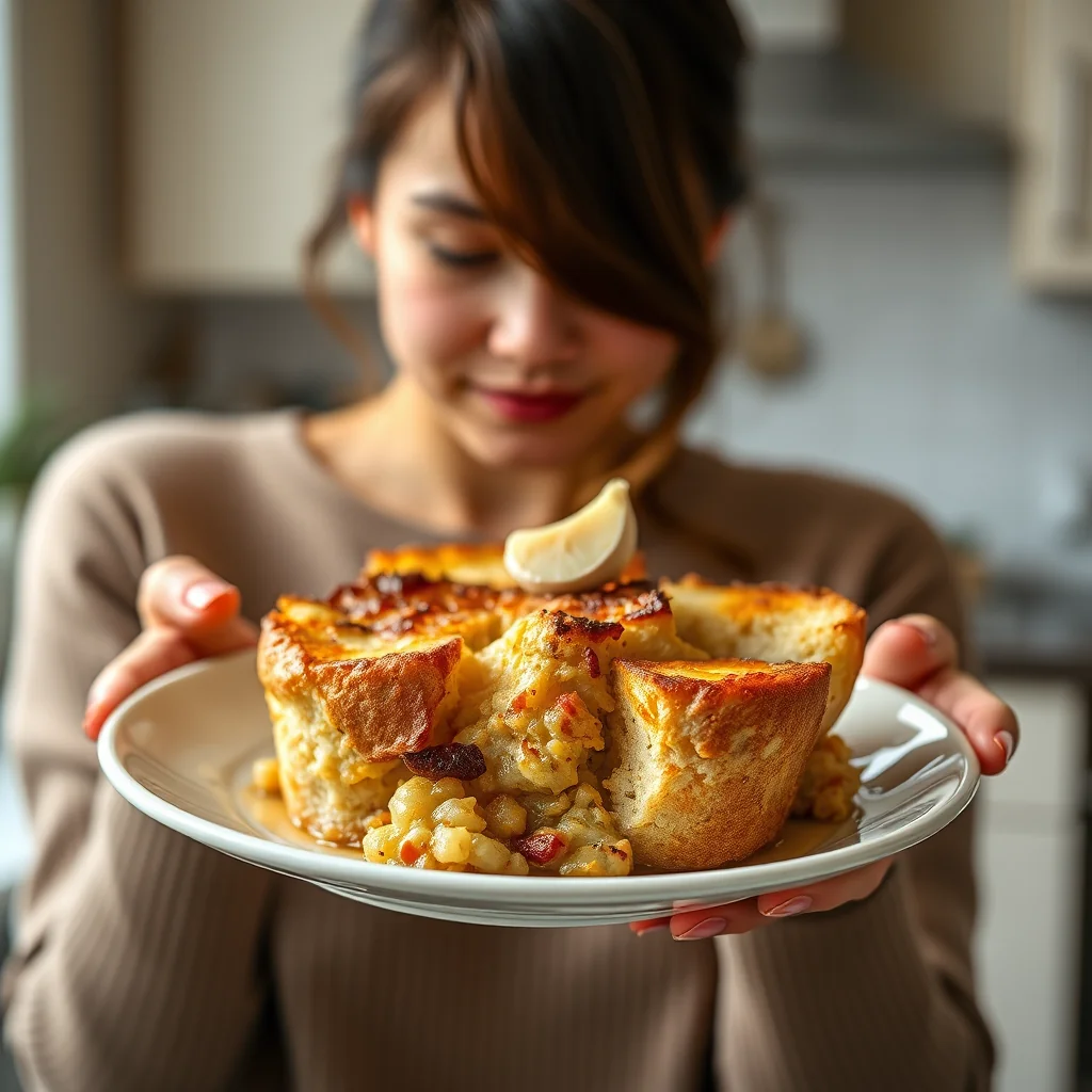 Savory Bread Pudding: The Most Delicious Way to Use Stale Br – vegetarian recipe