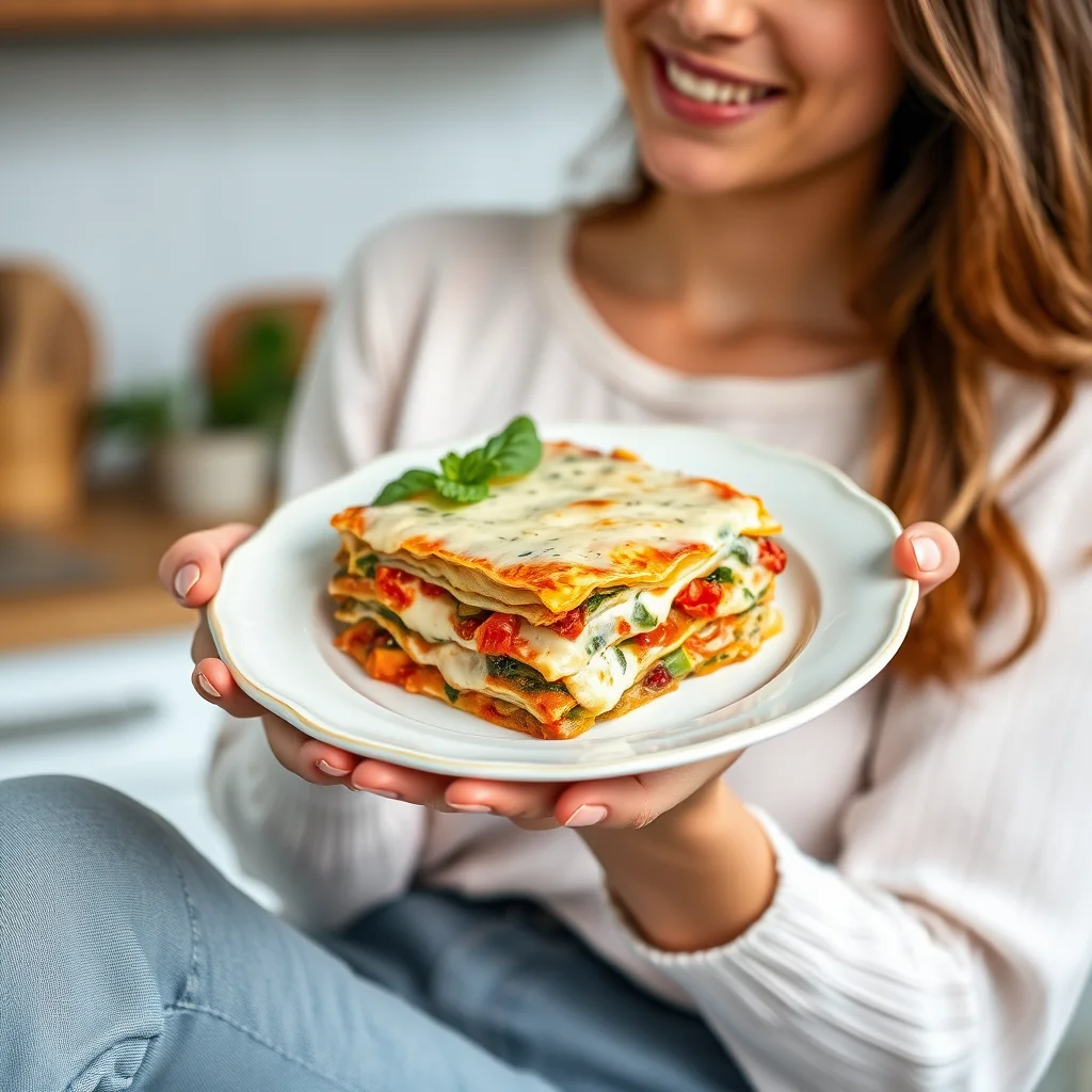 Spring Vegetable Lasagna with Herbed Béchamel – vegetarian recipe