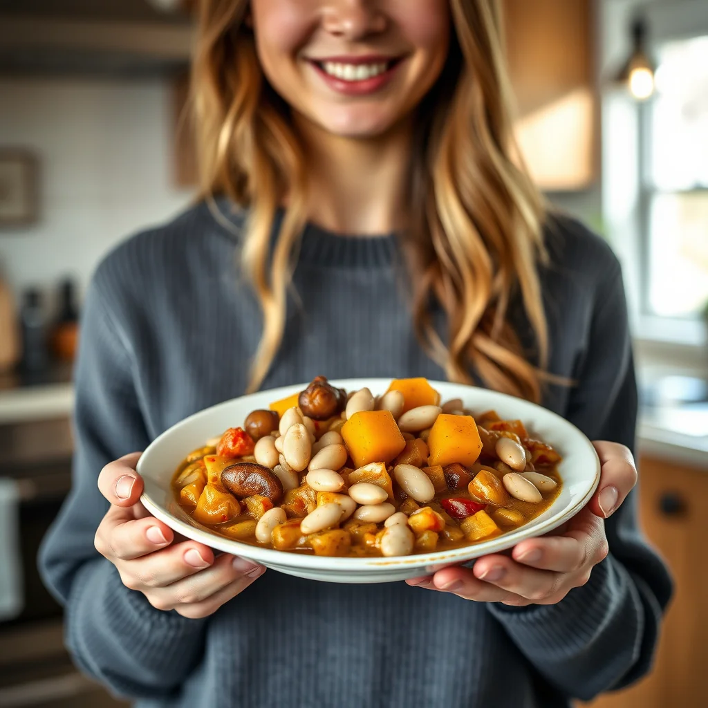 Winter Squash and White Bean Stew – vegetarian recipe