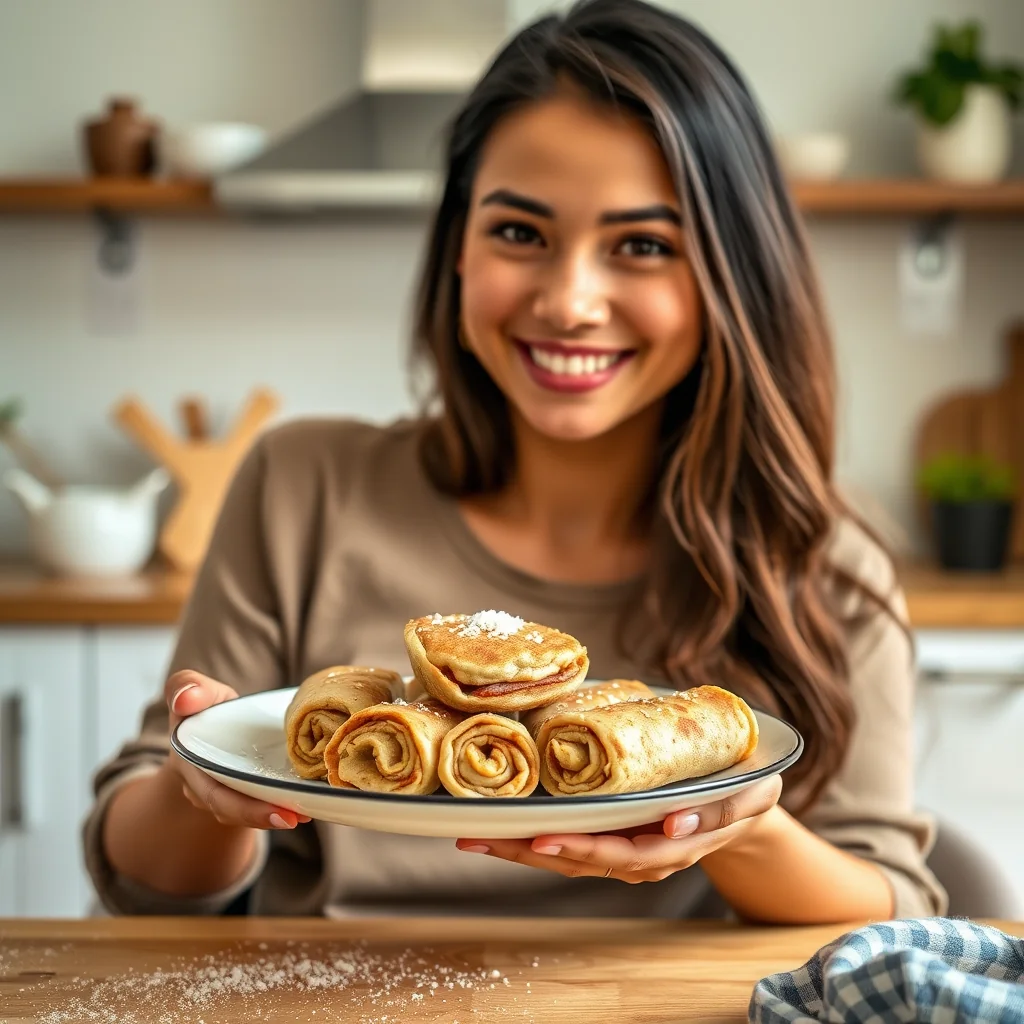 Easy Buckwheat Pancake Roll-Ups – vegetarian recipe