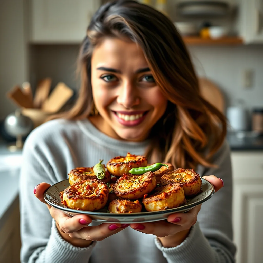 Incredible Baked Onion Bhajis (Healthier Twist) – vegetarian recipe