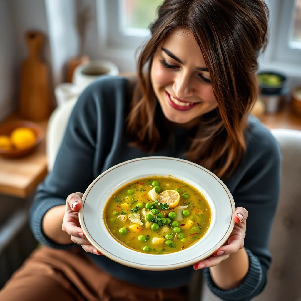 A Fresh & Fiery Take on Pea Soup! – vegetarian recipe