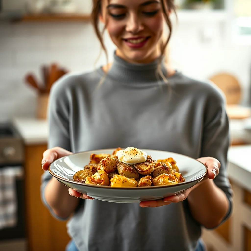 Crispy Smashed Jerusalem Artichokes with Spiced Butter – vegetarian recipe
