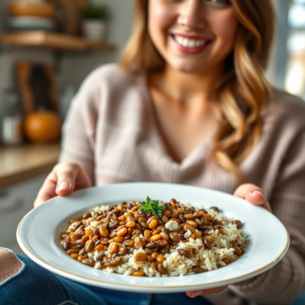 Simple Egyptian Lentils and Rice – vegetarian recipe