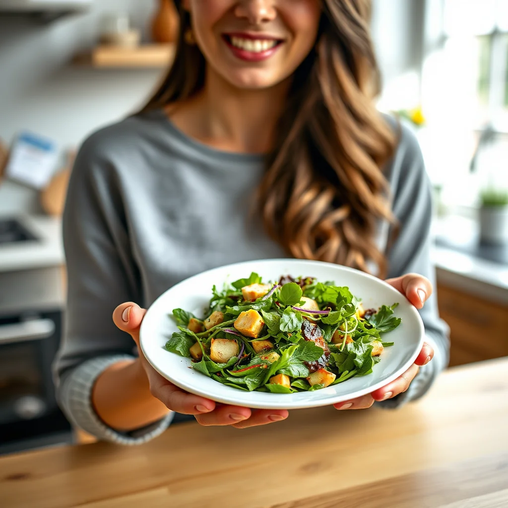 Vibrant Herb Salad with Ginger-Chile Dressing – vegetarian recipe