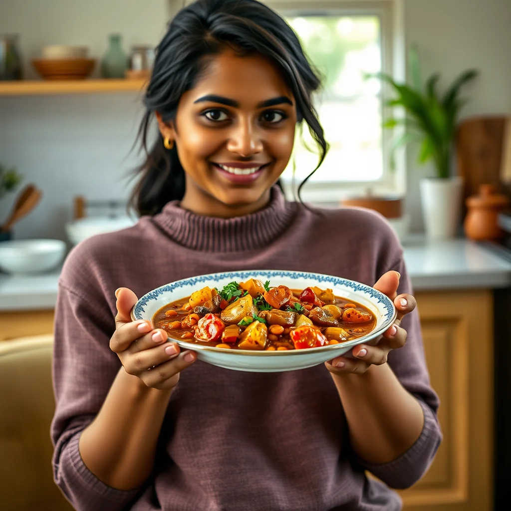 South Indian Sambhar (Lentil & Vegetable Stew) – vegetarian recipe