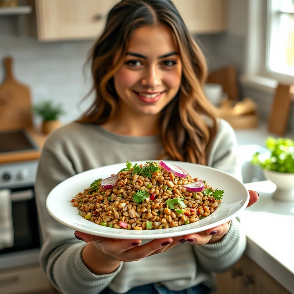Life-Saving Sprouted Lentil Salad – vegetarian recipe