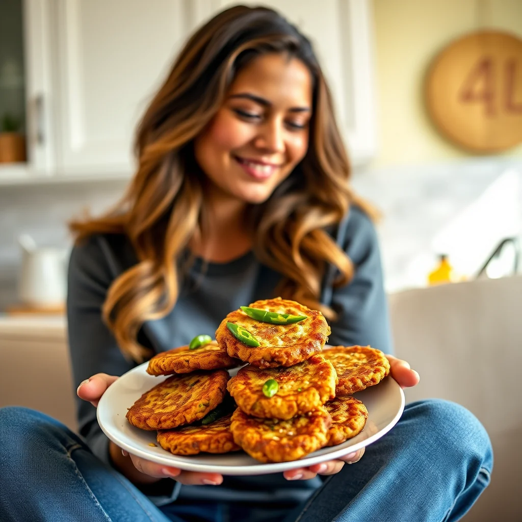 Mums Legendary Lentil Fritters with a Crispy Twist – vegetarian recipe