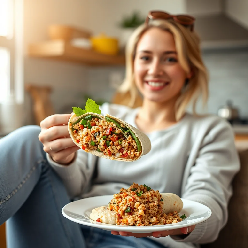 Quinoa and Hummus Wrap – vegetarian recipe