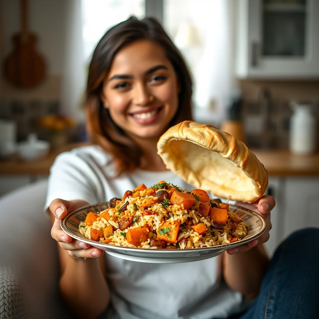 Grand Vegetable Biryani with a Puff Pastry Lid – vegetarian recipe