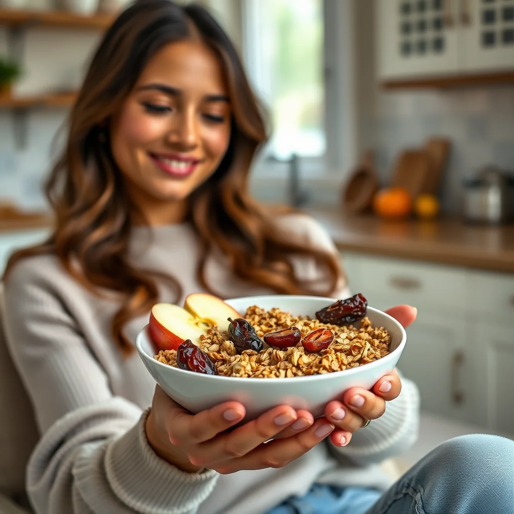 5-Minute Fresh Fruit Granola Bowl – vegetarian recipe