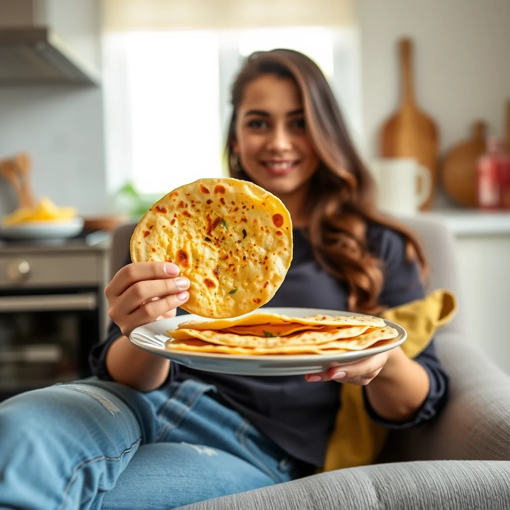 Modern Makki di Roti (Corn Flatbread) – vegetarian recipe