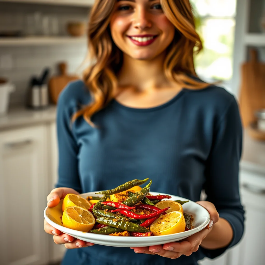 Zesty Lemon & Chile Pickle with Ajwain Seeds – vegetarian recipe