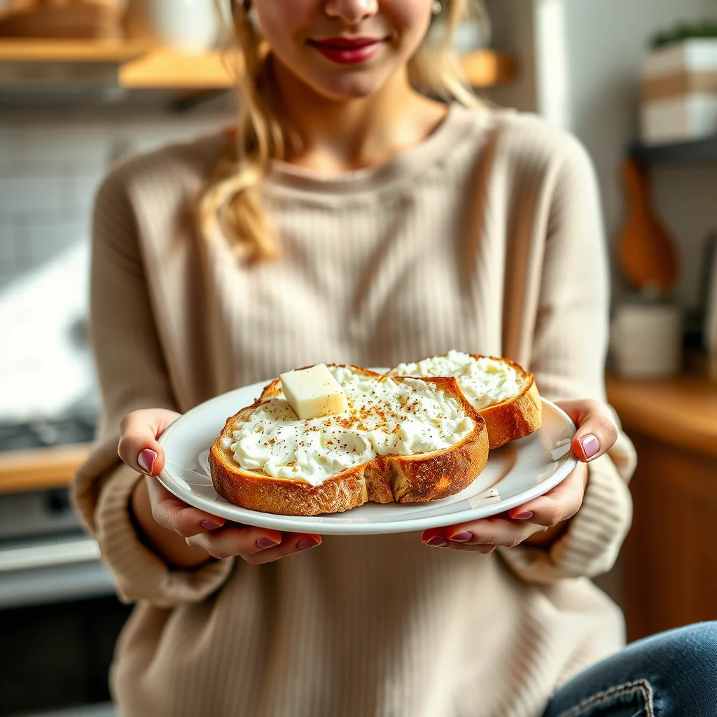 Quick Garlic Ricotta Toast – vegetarian recipe