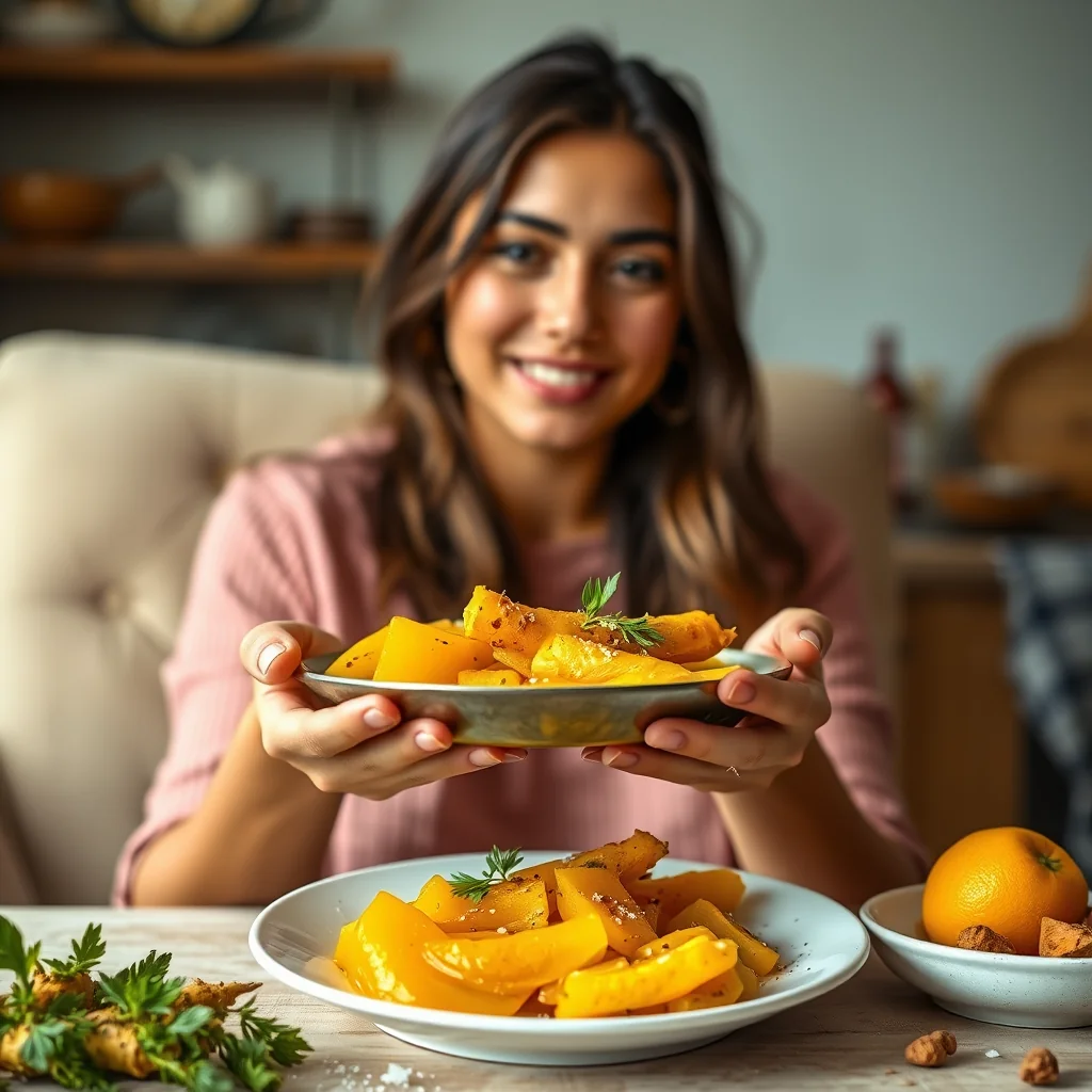 Fresh Turmeric Pickle: The Golden Power Condiment – vegetarian recipe