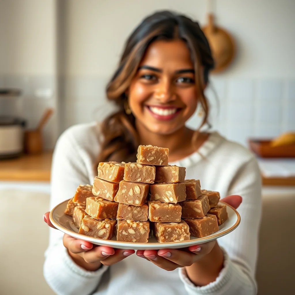 Grandmas Kaju Katli (Indian Cashew Fudge) – vegetarian recipe